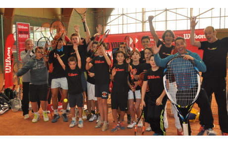 Reprise de l'école de tennis 2016 dans la bonne humeur avec WILSON