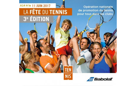 Fête du tennis dimanche 11 juin à partir de 14H